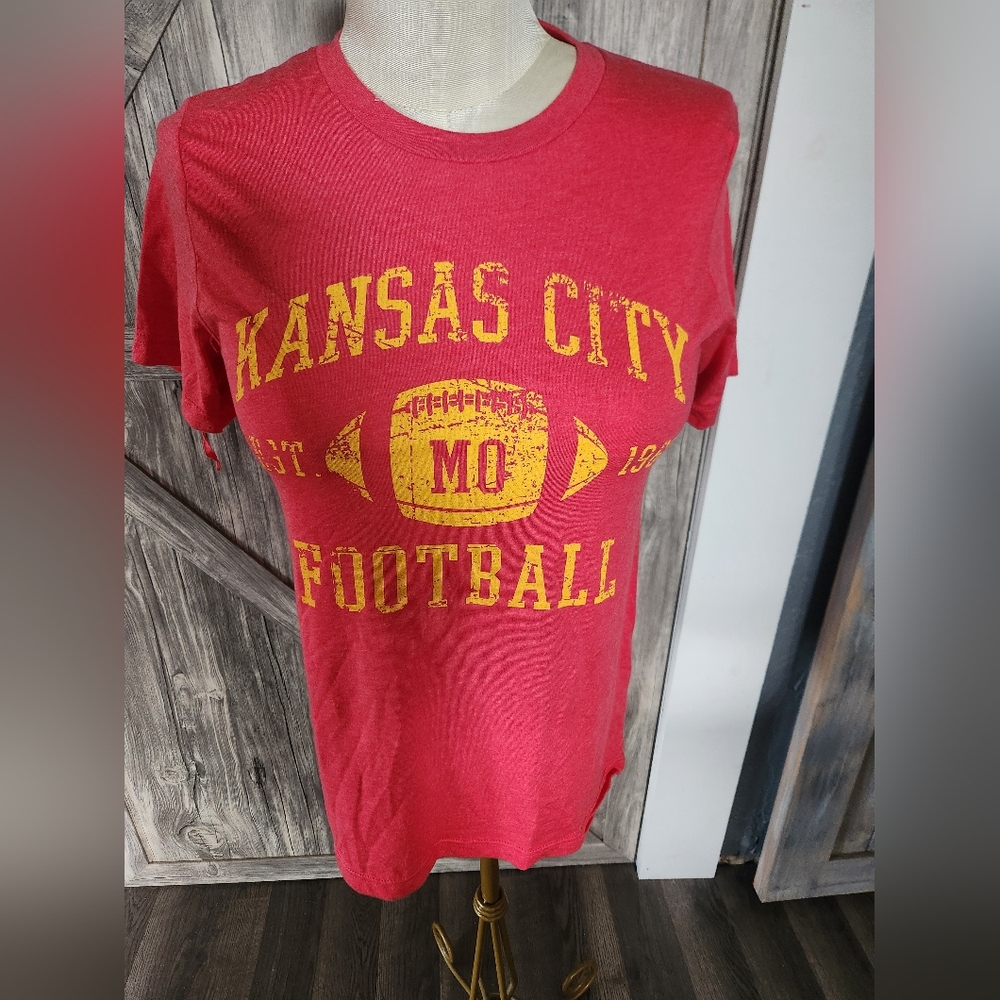 Kansas City Football Womens Red T-Shirt